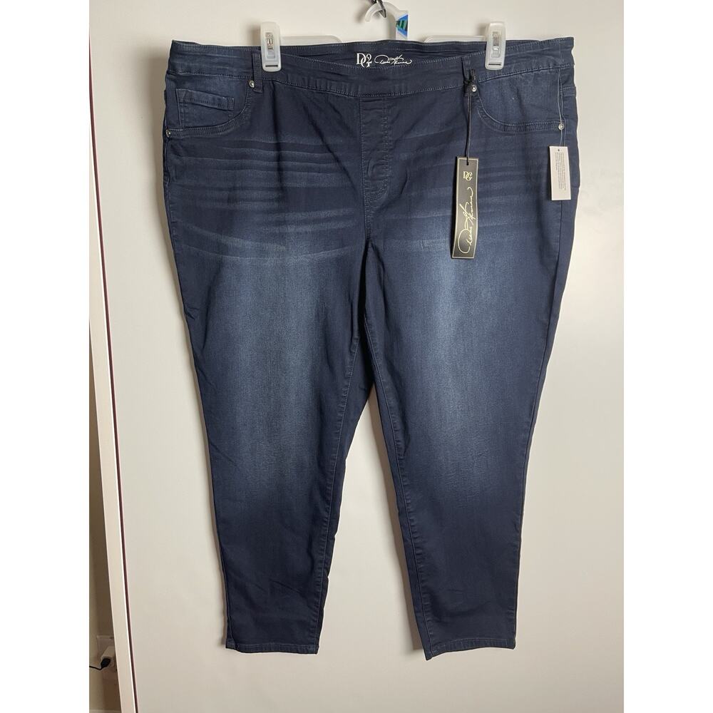 DG2 By Diane Gilman Stretch Jeggings Petite Jean Pants Blue Denim Size 3XP